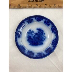 Flow Blue Relish Or Honey Dish By Davenport